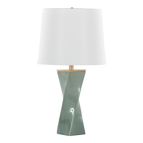 Curvo Square 27" Ceramic Table Lamp